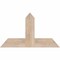 Ekena Millwork Portland Smooth Timber Gable Bracket, Douglas Fir, 36"W x 21"H x 1 1/2"D x 5 1/2"F, 14/12 Pitch GBW036X21X0206POR00SDF - alternate 1